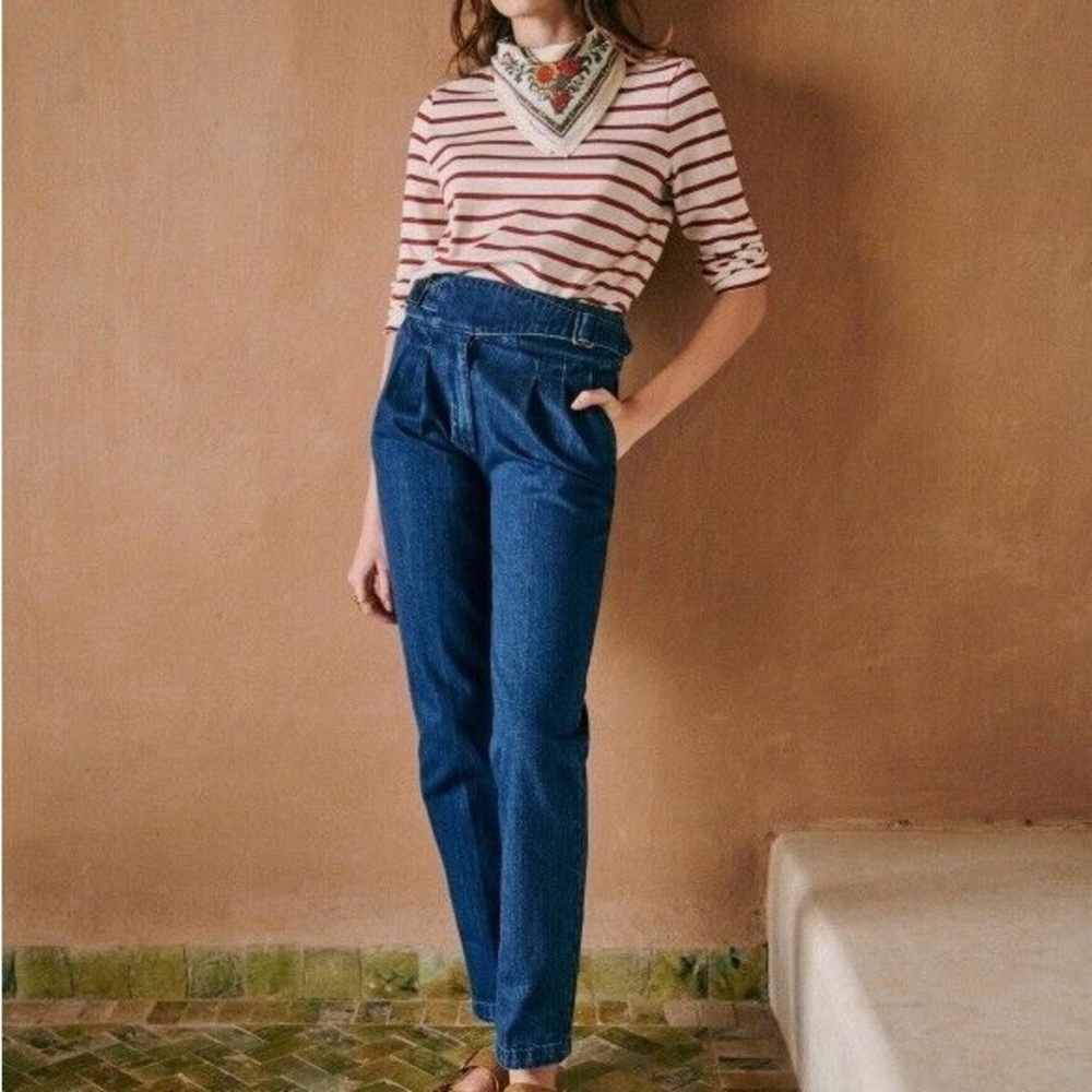 Sezane Denim Trousers size 4/36